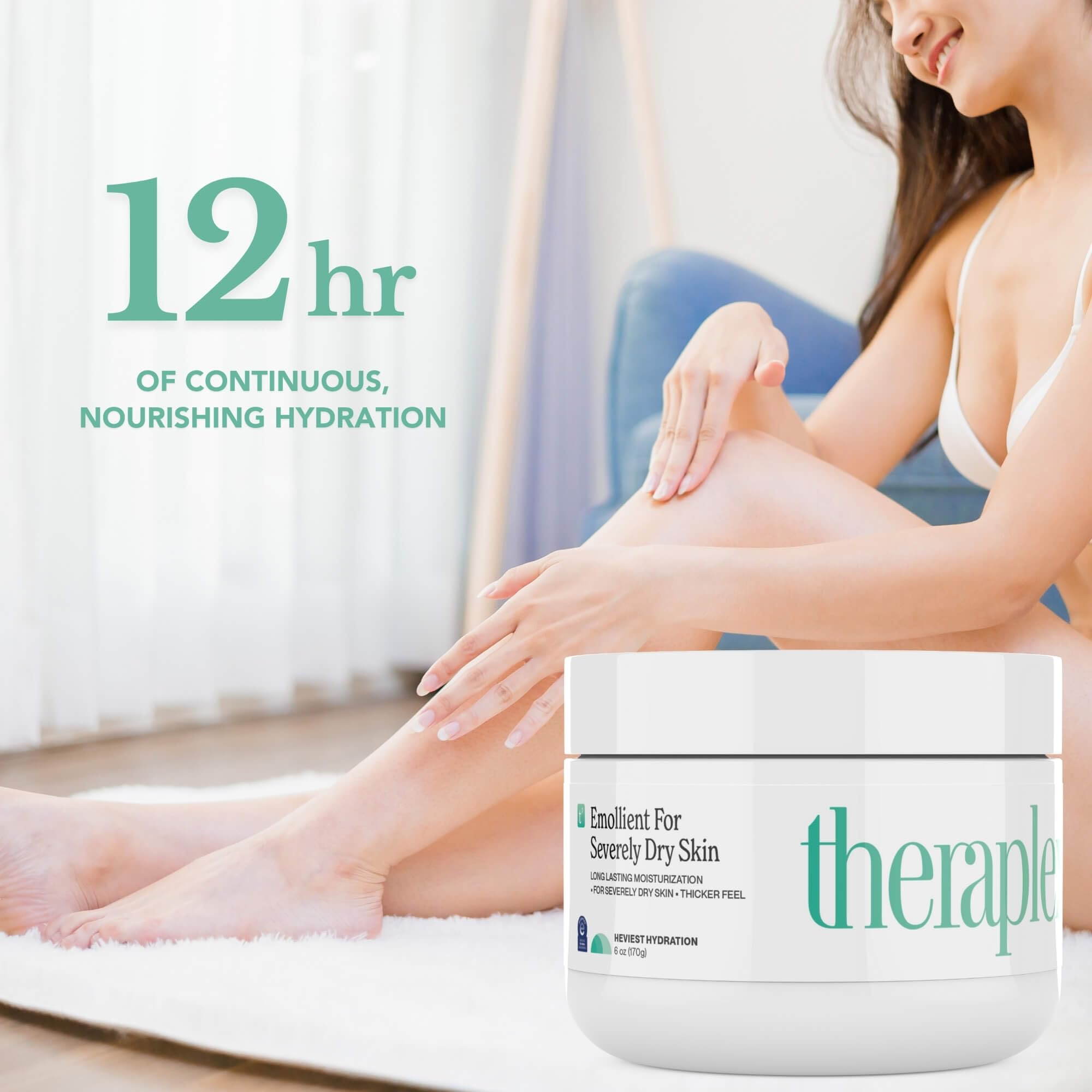 Theraplex Emollient Cream with dermatologist recommendation inspires trusted dry-skin care.