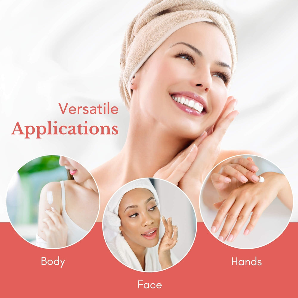 Aplicación en la mano con Theraplex Hydro Lotion, sin sensación grasa