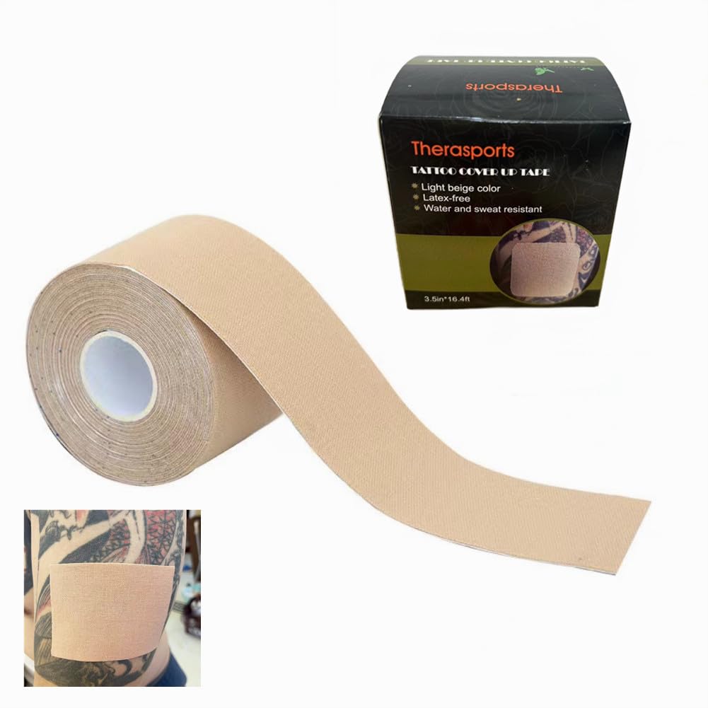 Cinta Therasports en beige claro para ocultar tatuajes temporalmente