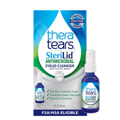 TheraTears SteriLid limpiador de párpados y cara para confort ocular diario.