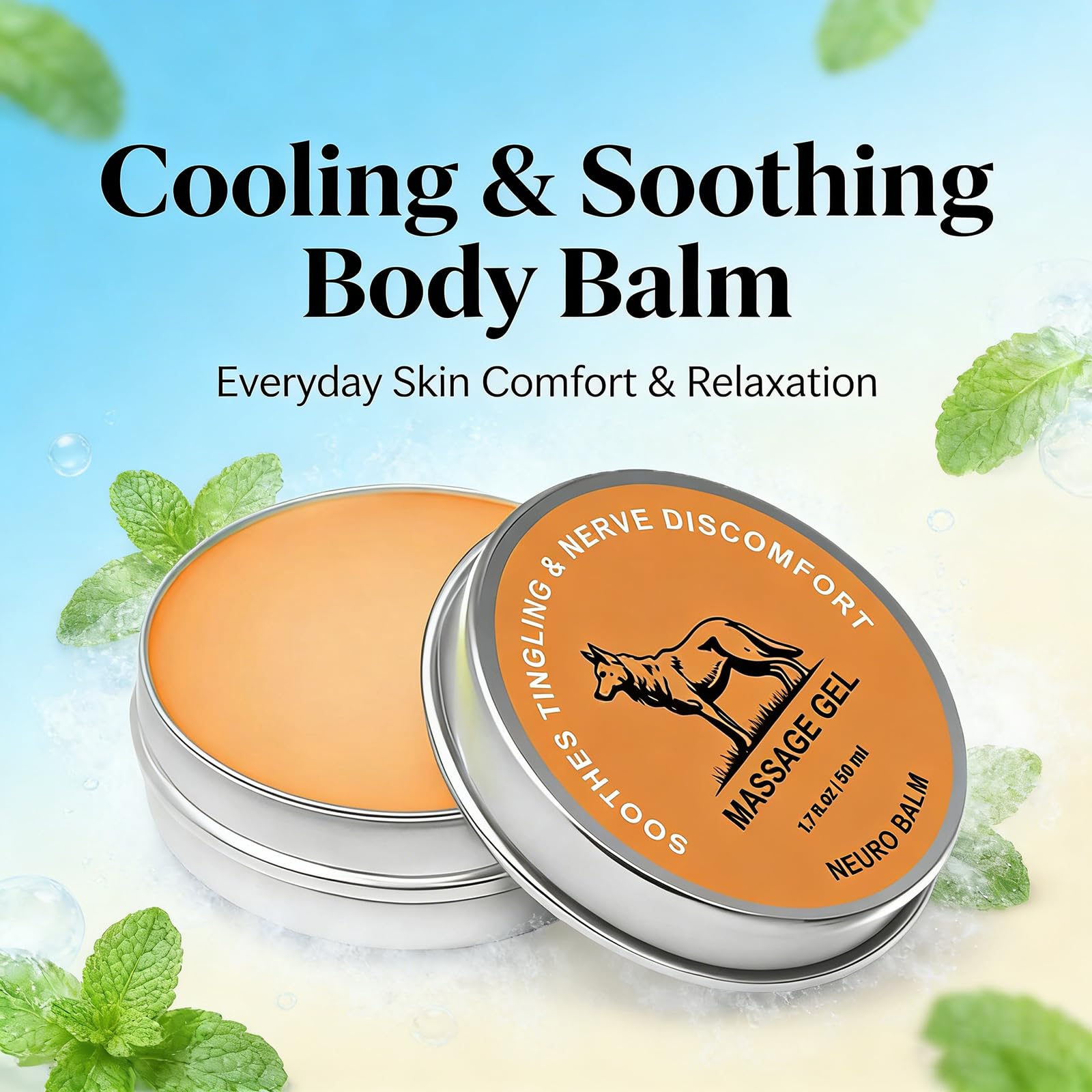 Therawolf Balm jar closeup reveals creamy texture for fast absorption.