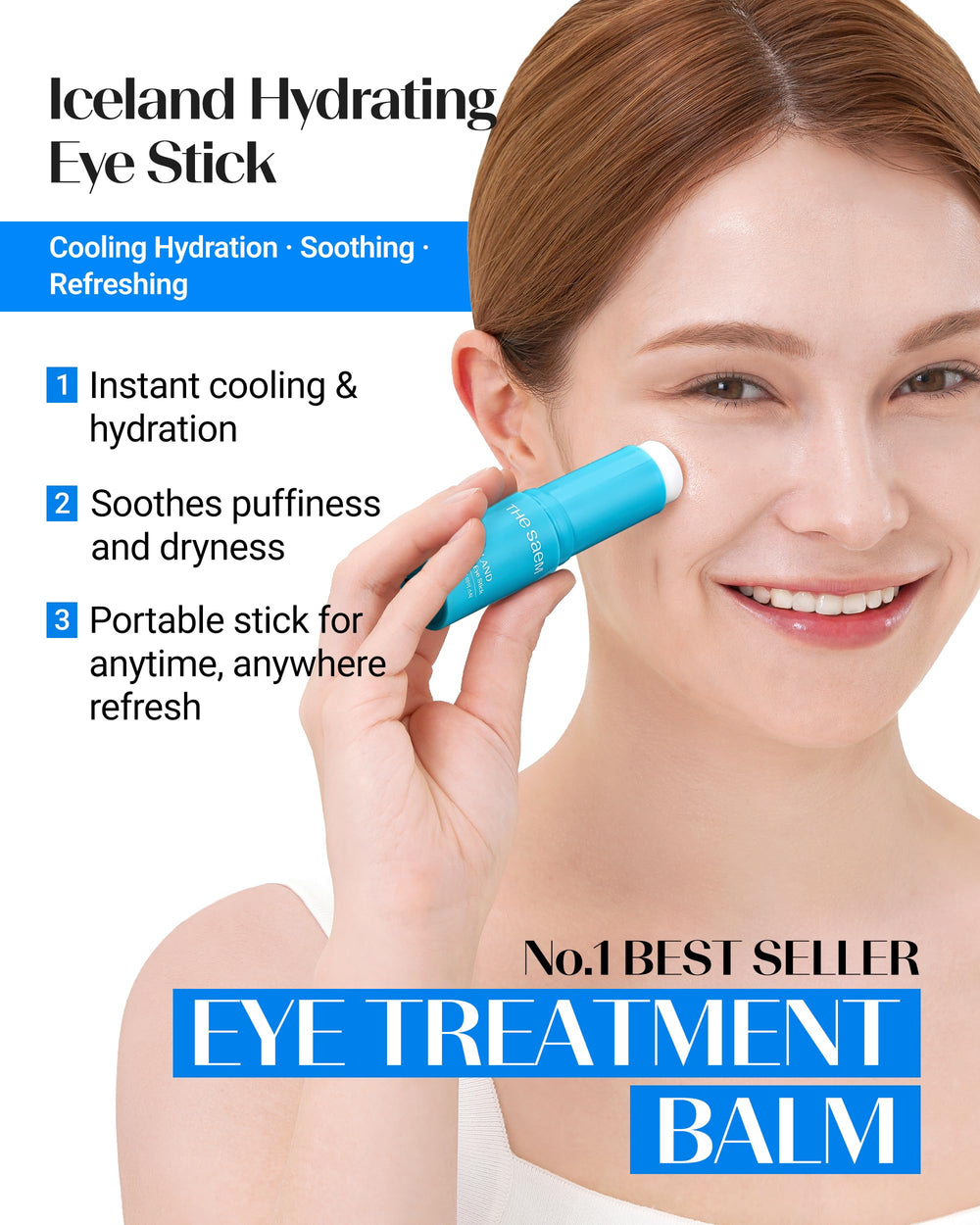 THESAEM 8-type Hyaluronic Acid hydrates deeply for lasting moisture