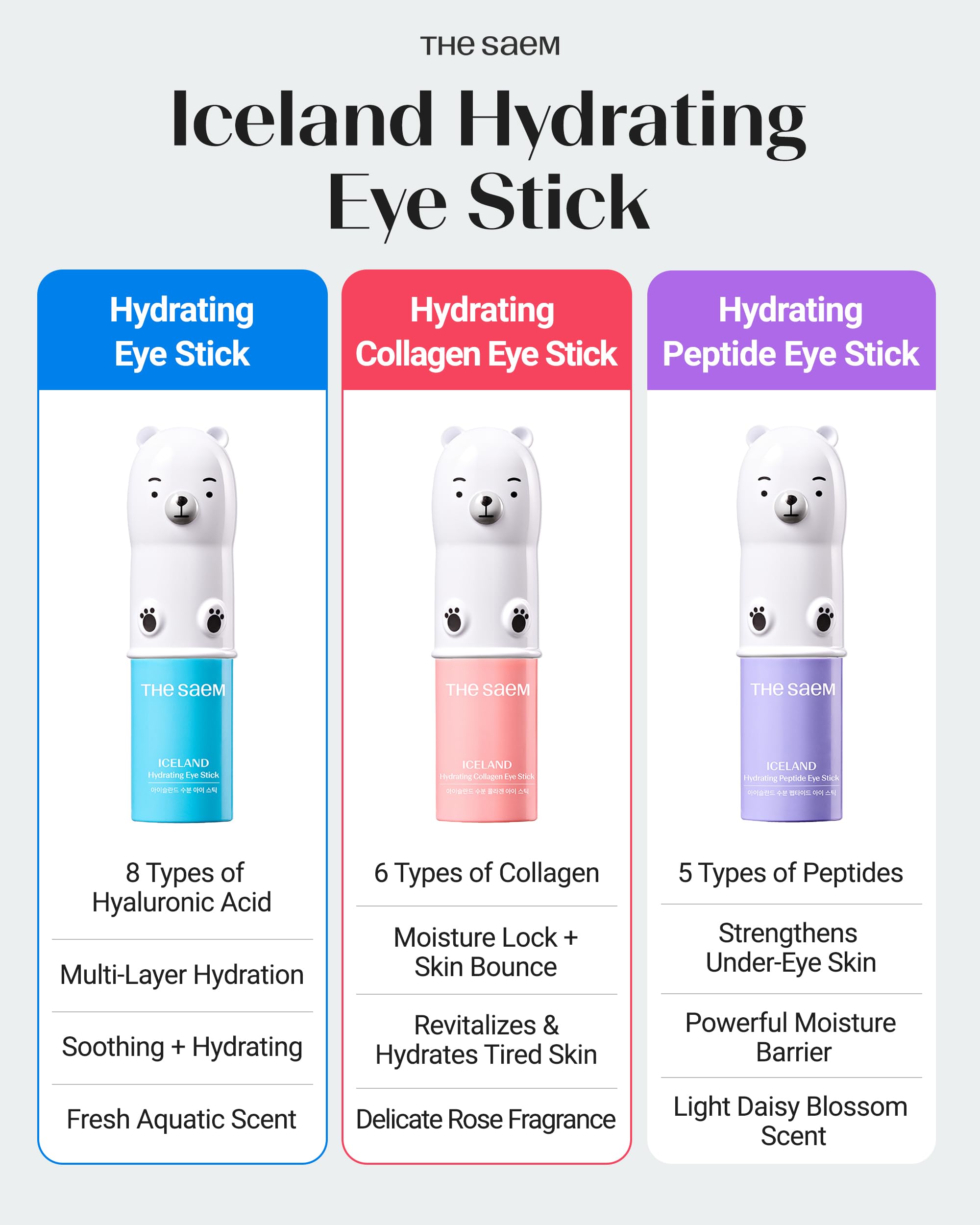 THESAEM Easy-to-use roller stick for precise, cool application