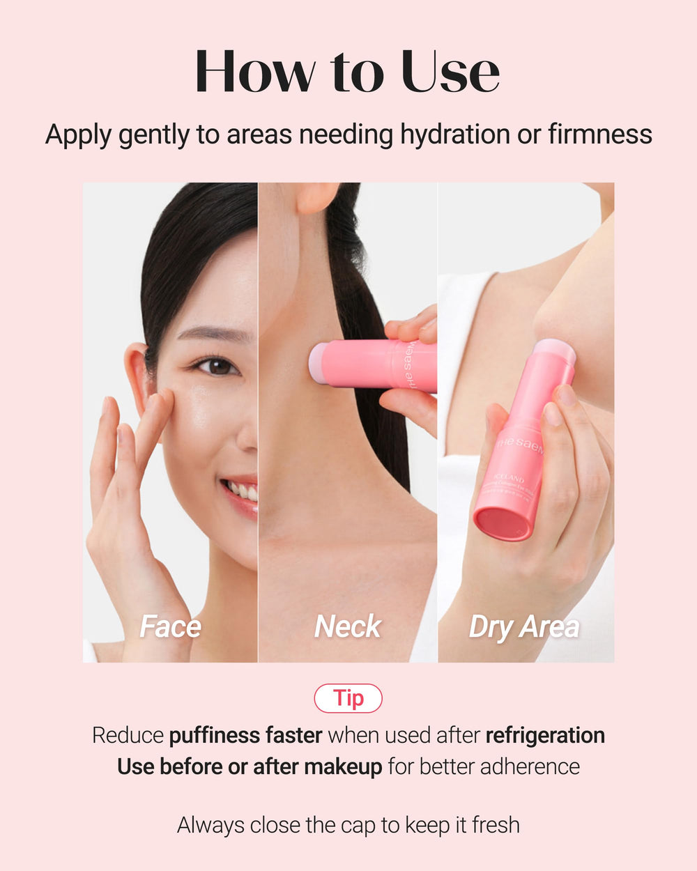 THESAEM Iceland barrita ojos uso diario fácil de aplicar