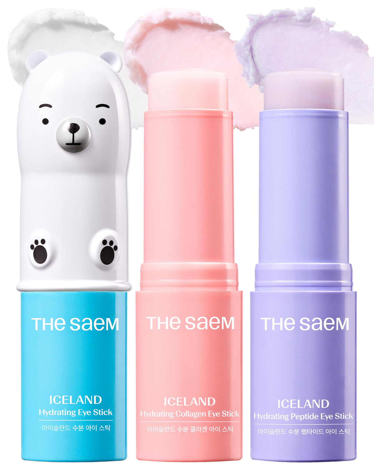 THESAEM Iceland Eye Stick Bundle Collagen helps support elasticity and a refreshed under-eye look