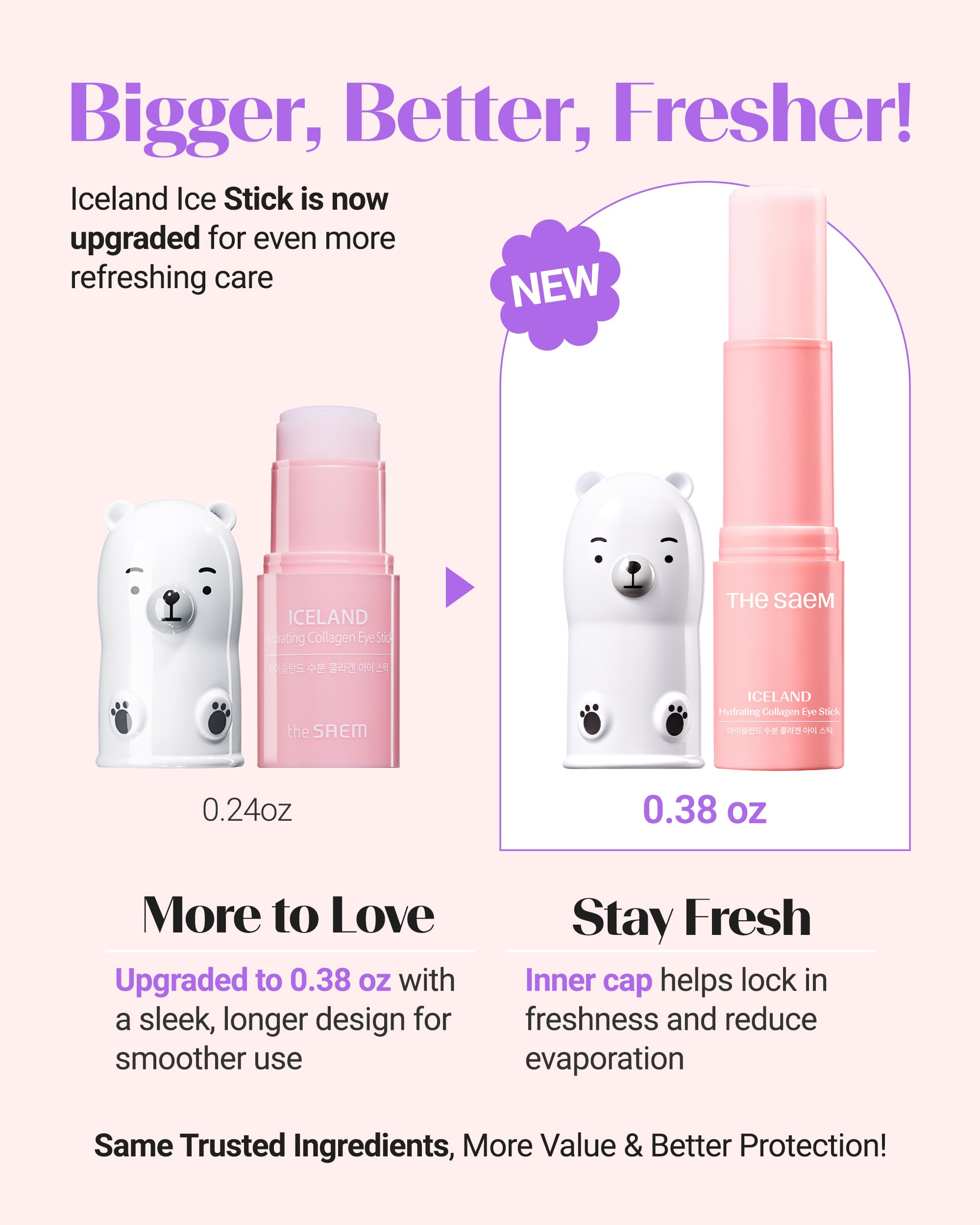 THESAEM Iceland Eye Stick Bundle Peptide offers targeted protection for smoother skin around the eyes