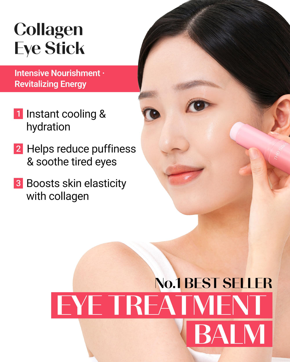 THESAEM Iceland Eye Stick Cooling Texture delivers a refreshing, cooling sensation