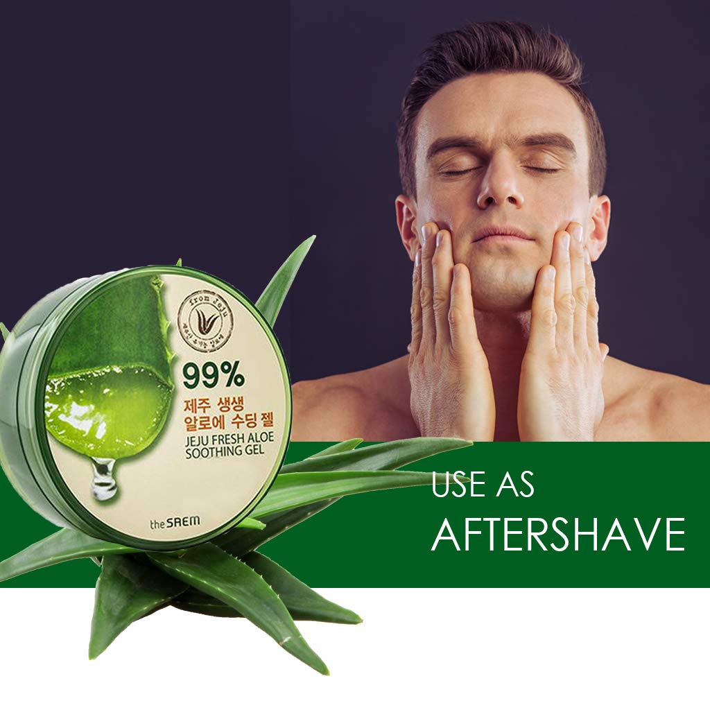 THESAEM Jeju Fresh Aloe Gel nutre cuero cabelludo y cabello sano.