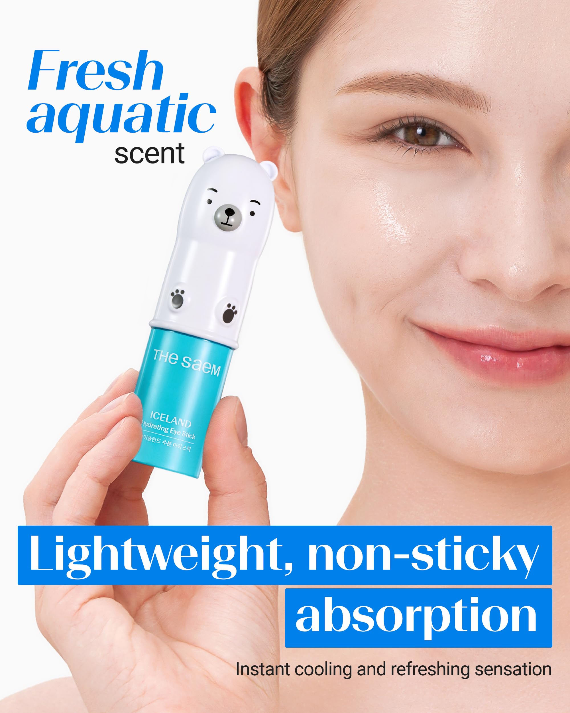 Contorno de ojos THESAEM con efecto calmante para ojeras.