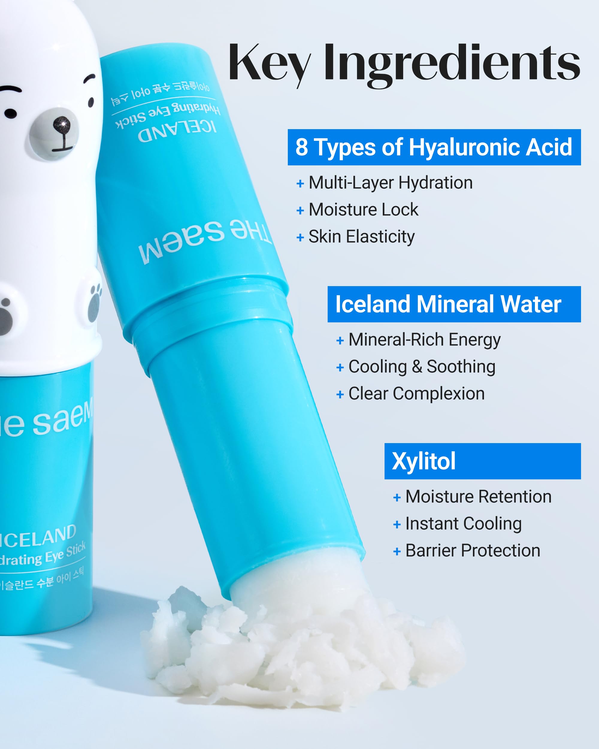 Ingredientes marinos THESAEM Islandia para hidratación profunda.