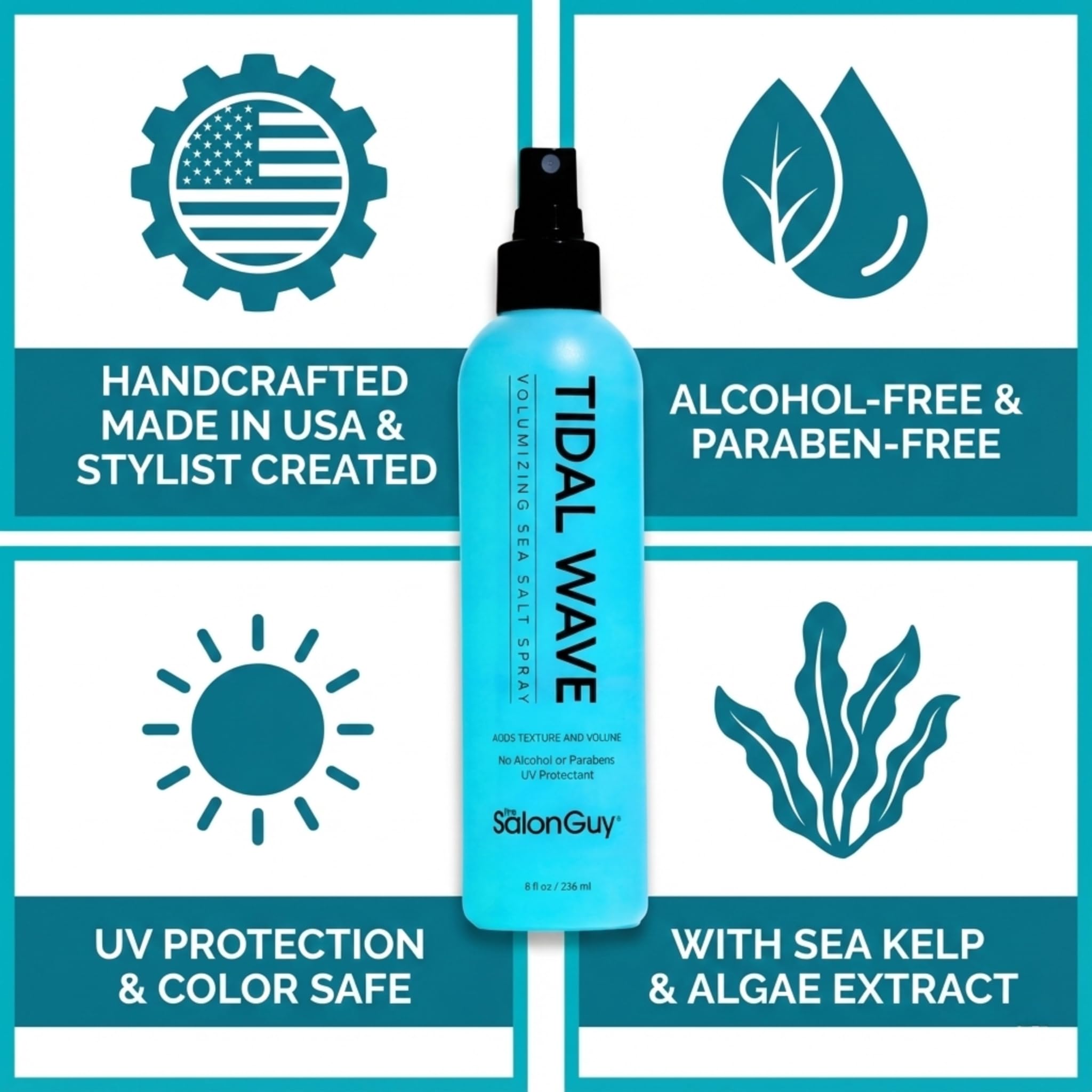 THESALONGUY Matte finish texturizer demonstrating flexible hold