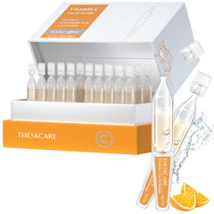 THESKCARE serum Vitamina C, ampollas individuales, aplicación fresca para rostro