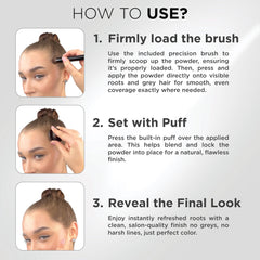 Thick Fiber hairline concealer mirror for precise application on the go