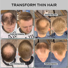 Thick Fiber Light Brown Shake Before Use demonstrates preparation for even application