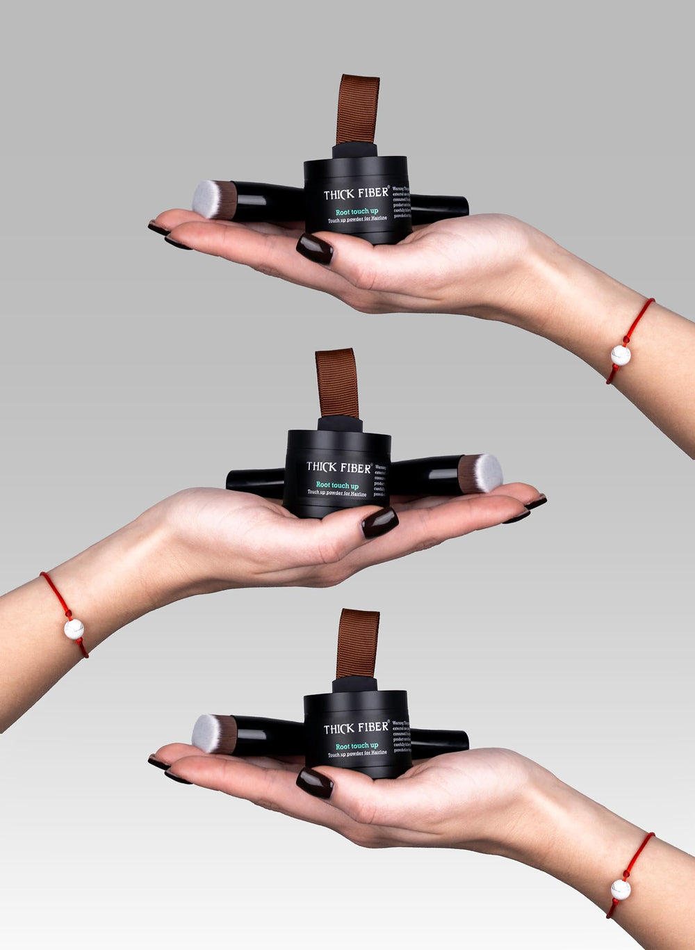 Thick Fiber natural fuller look enhances the hairline without stiffness