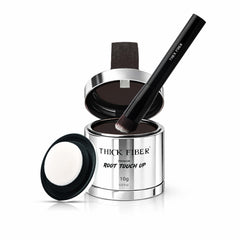 Thick Fiber Root Touch Up Powder packaging presents a compact kit for quick concealment.
