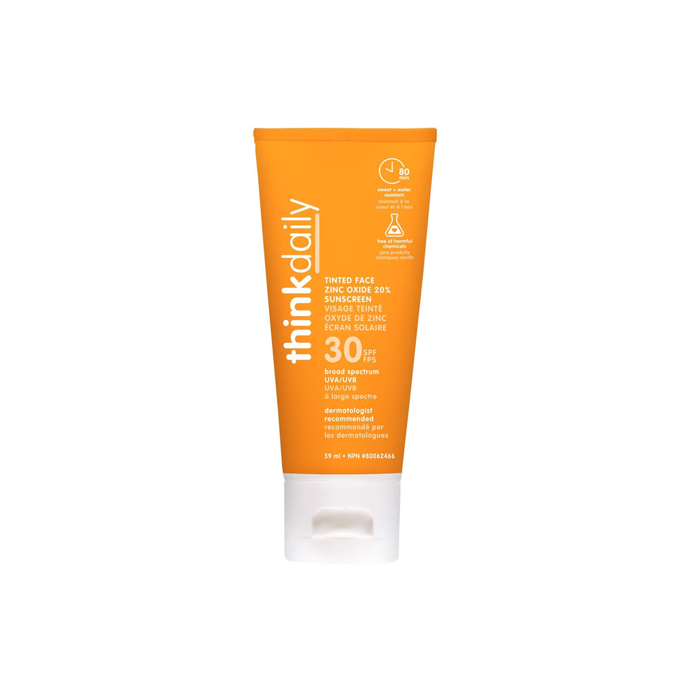 Thinkdaily SPF30 tintado con tonos múltiples, mezcla rápida con la piel y tono natural.