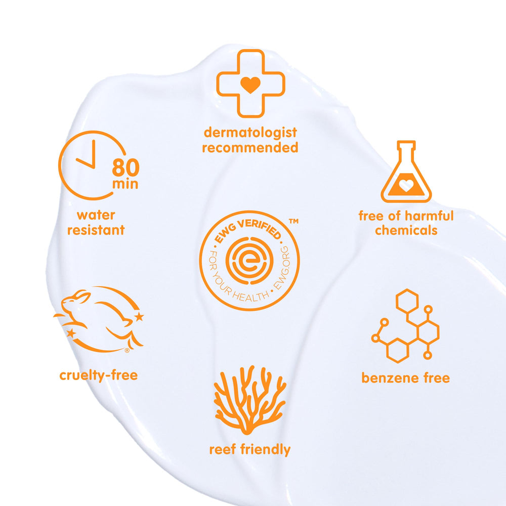 Close-up of Thinkkids clear zinc oxide mineral formula for gentle skin protection