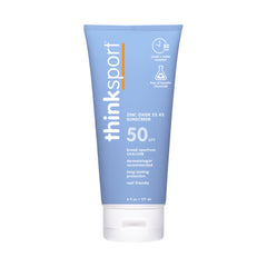 ThinkSport bottle-dispense shows easy, fast-absorbing mineral sunscreen for active days
