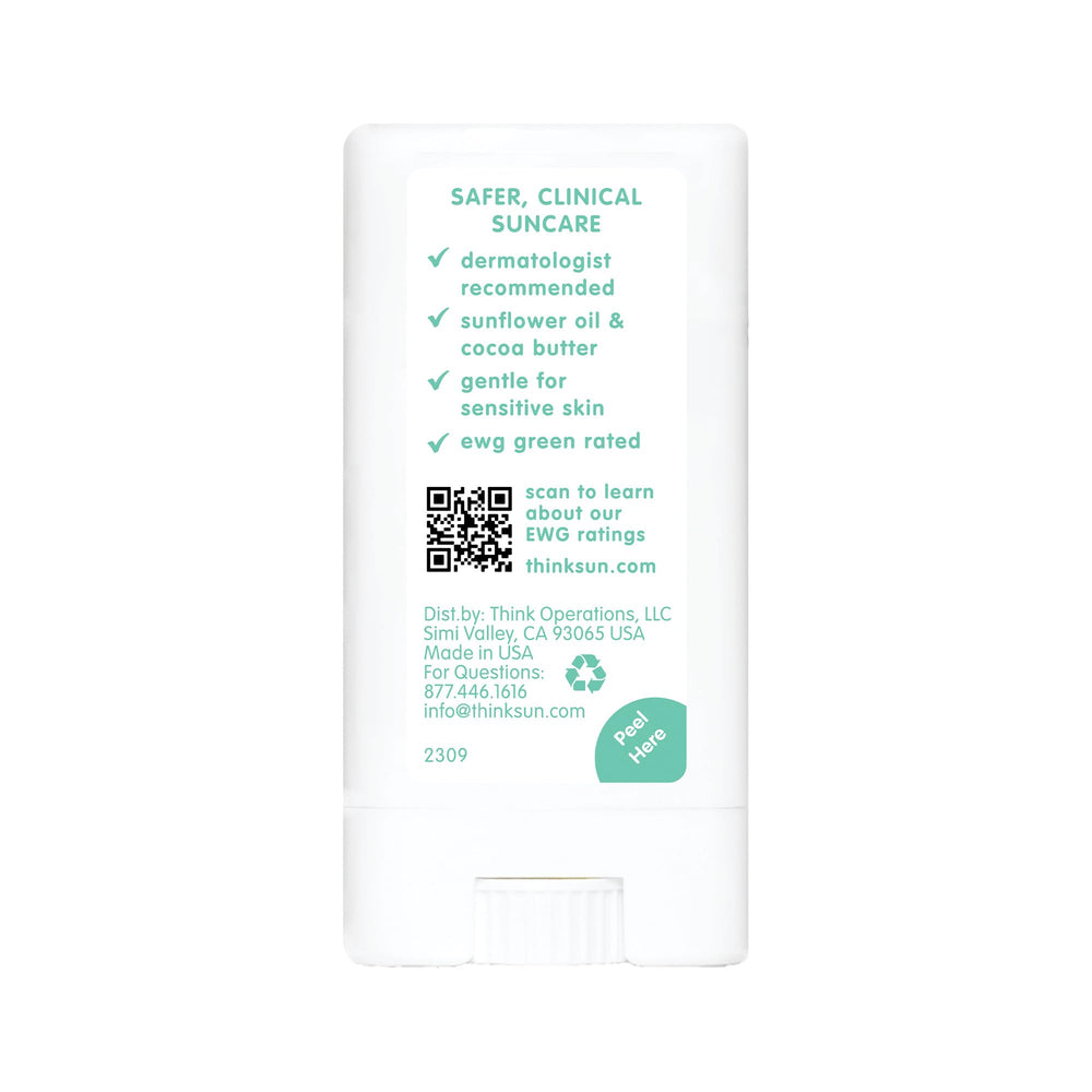 Thinksport Kids SPF 30 sunscreen stick in compact travel case