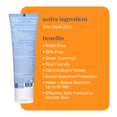 Thinksport SPF 30 zinc mineral claro protege sin dejar grasa