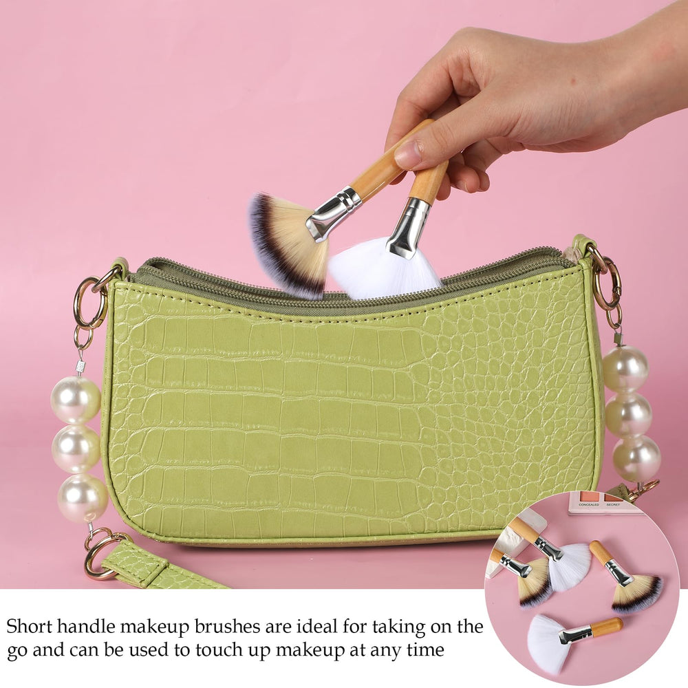 Thinp soft artificial fiber bristles glide gently for blending