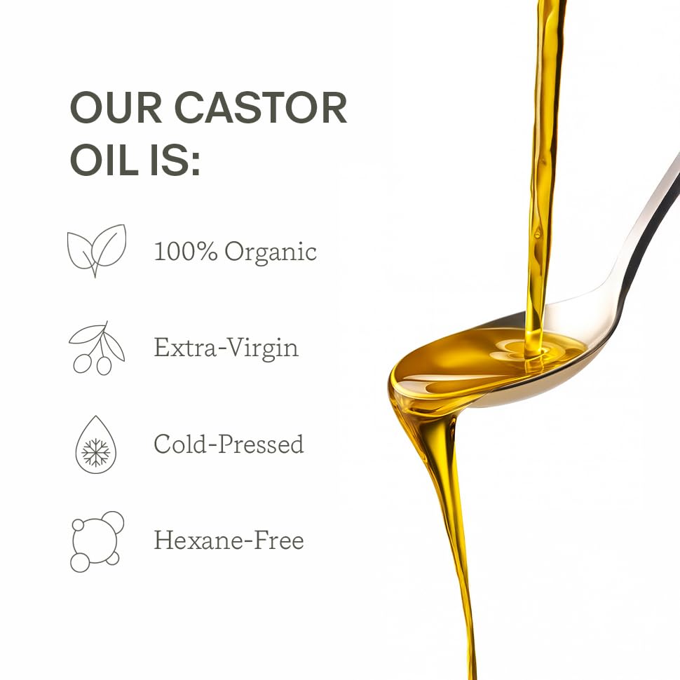 Third Layer Castor Oil Body Oil pour showing smooth texture for massage and evening routines.
