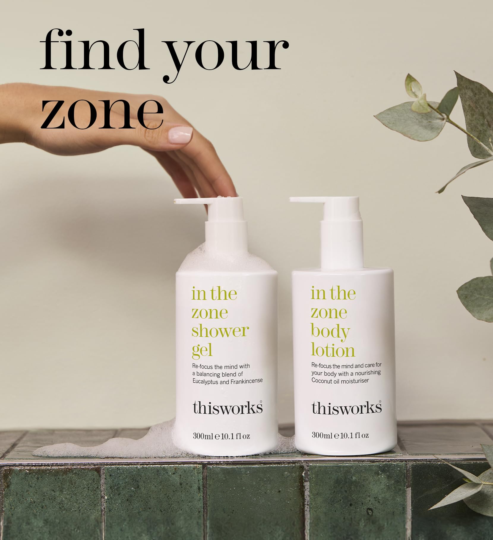 THISWORKS In The Zone sense ritual suggests a refreshing aromatherapy moment.