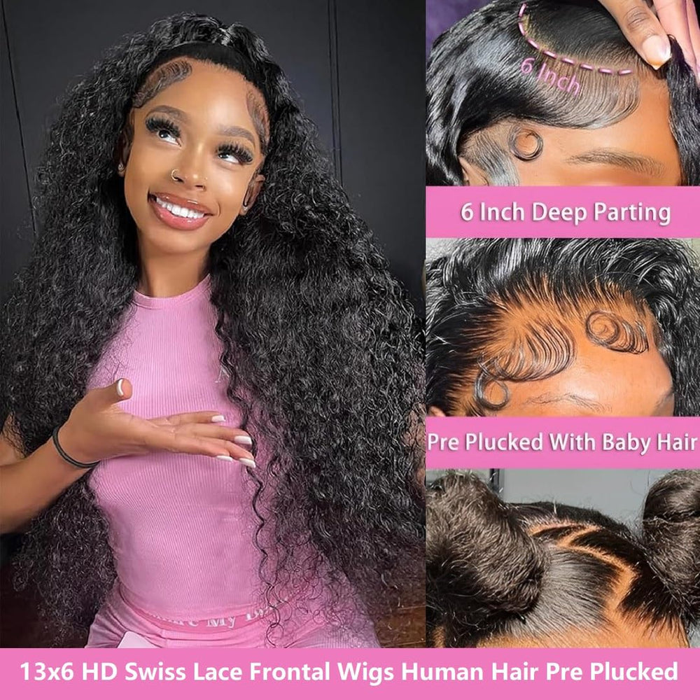 Tholap 200 density deep wave hair for fuller natural volume.