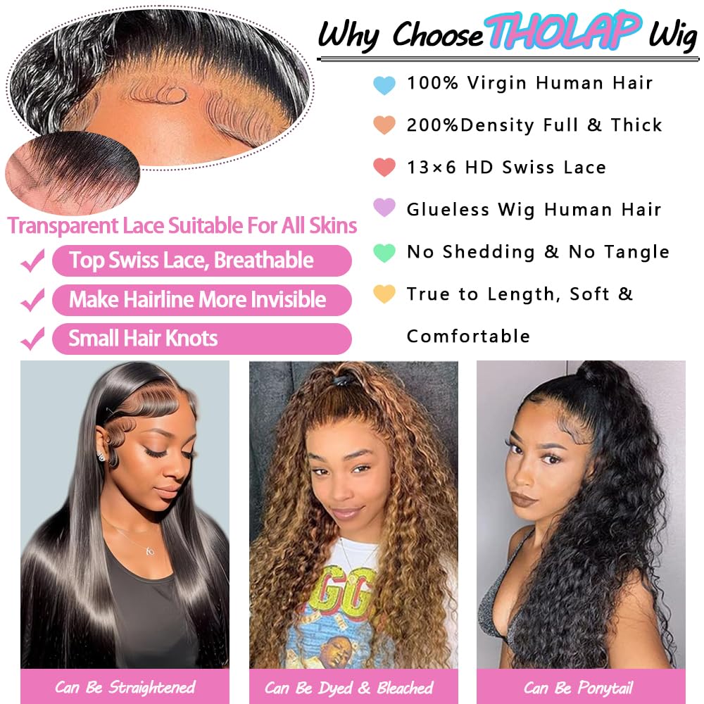 Tholap pre plucked hairline with baby hairs for seamless edge.