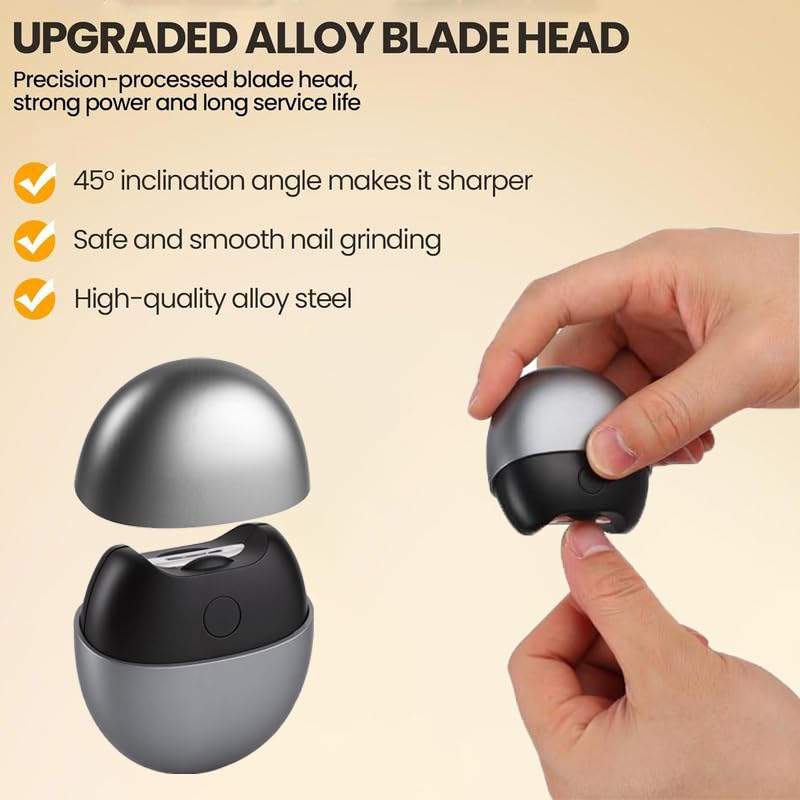 3 in 1 Automatic Electric Nail Clipper showing nail debris storage for tidy sessions.