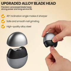3 in 1 Automatic Electric Nail Clipper showing nail debris storage for tidy sessions.