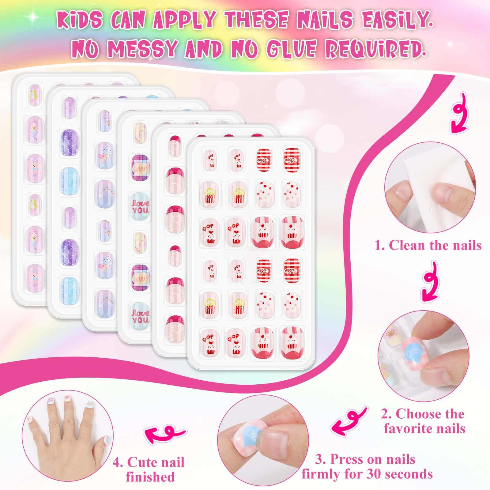 Thrilez cosmetic-grade acrylic nails are kid-safe and eco-friendly