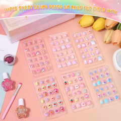 Thrilez kids nails six patterns for versatile daily looks.