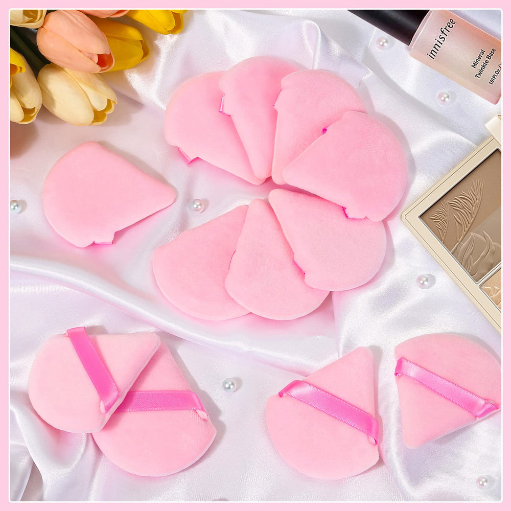 Suitable for foundation, loose powder, and more with the Thrilez pink puff.