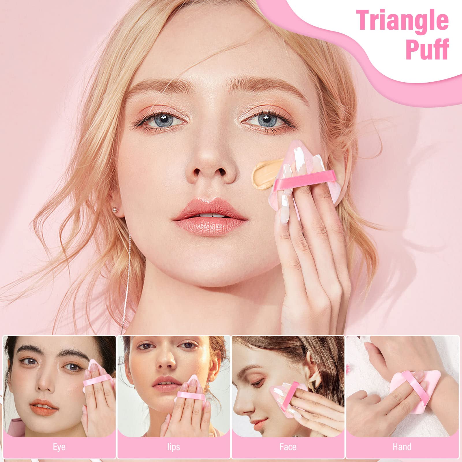 Includes 20 pink puffs for replacements and ongoing use.