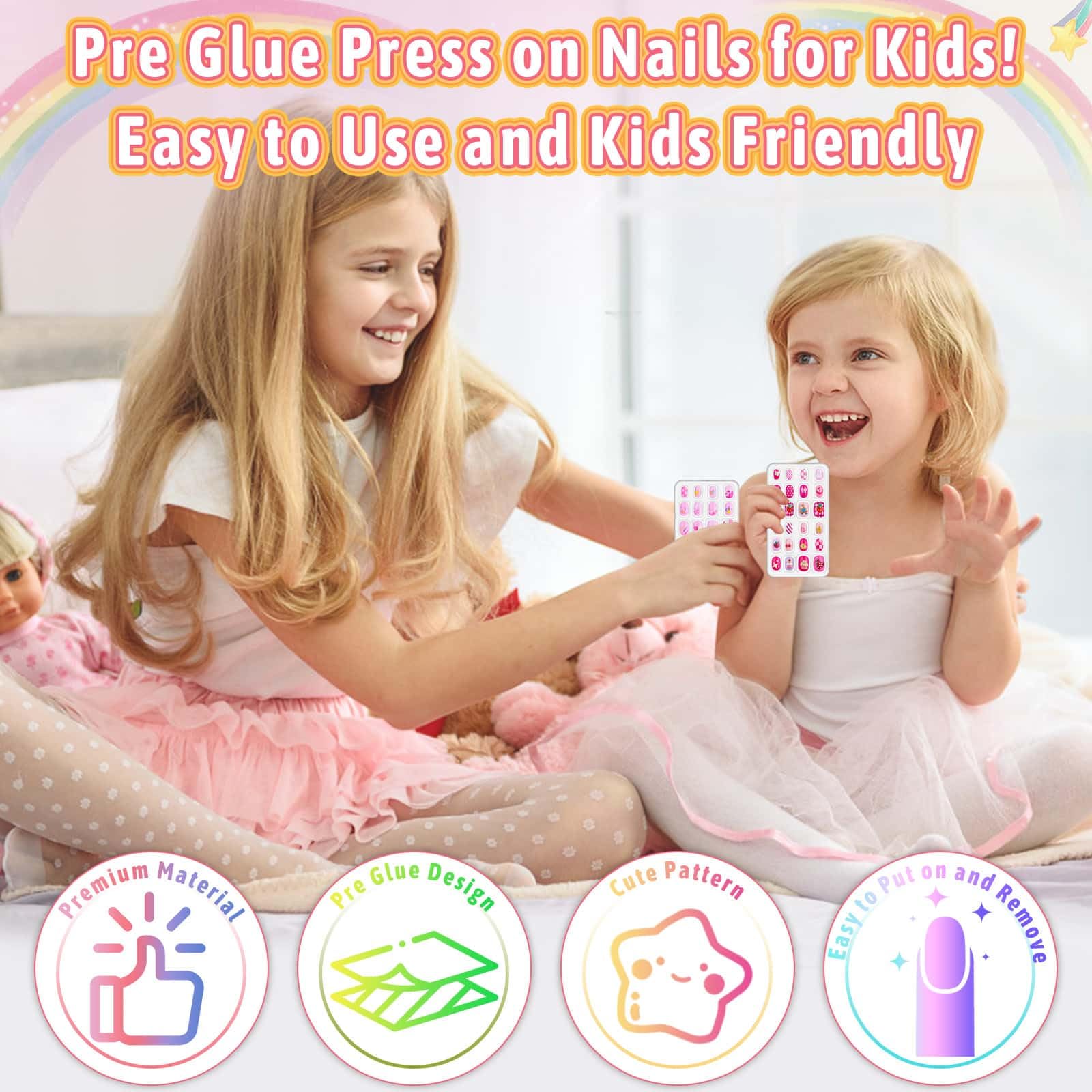 Thrilez uñas acrílicas de calidad cosmética y ecoamigables para uso infantil.