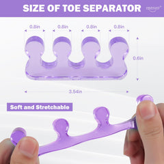 THSTOIC toe spacer aids nail art by keeping toes apart.