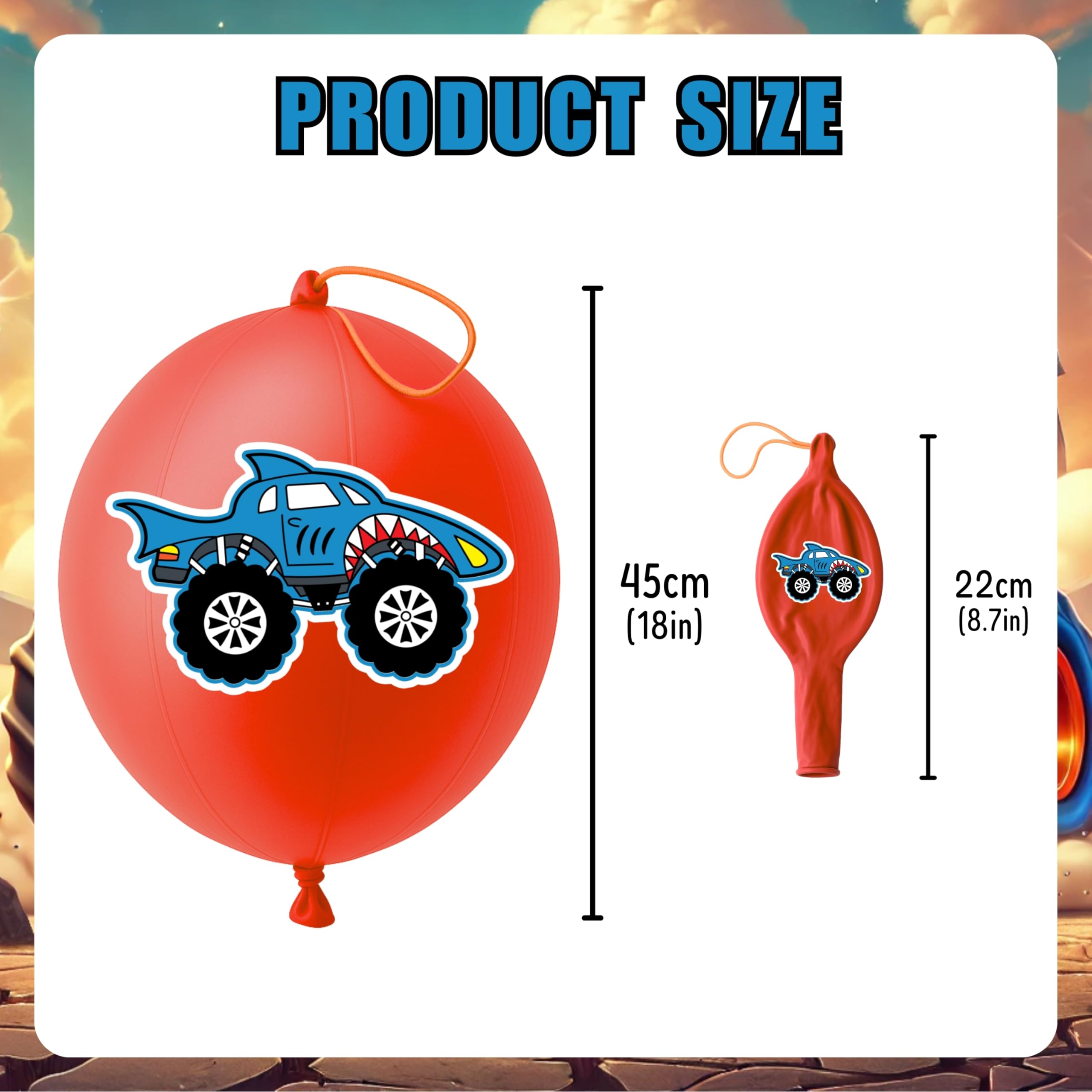 ThuanXuanLoc diseños con llantas y llamas en globos; ideal para decorar fiestas.