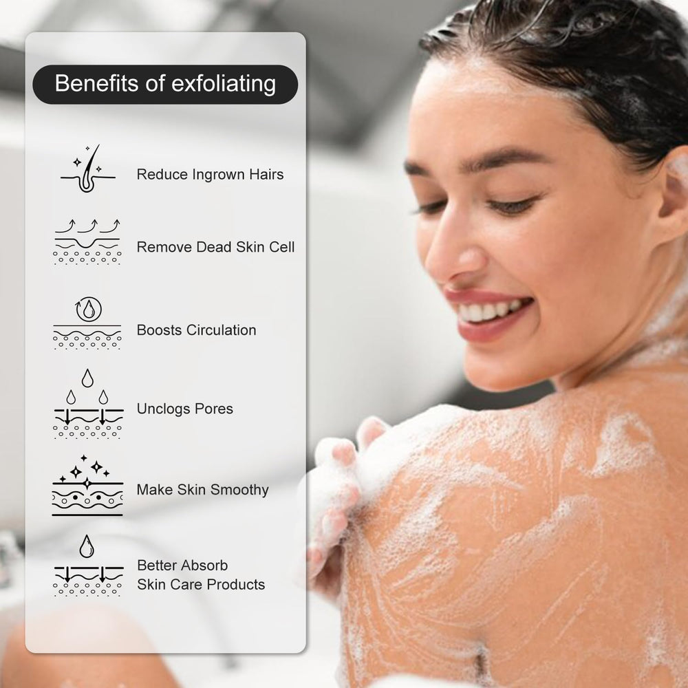 Codos y rodillas exfoliados con THURLADY para piel más suave.