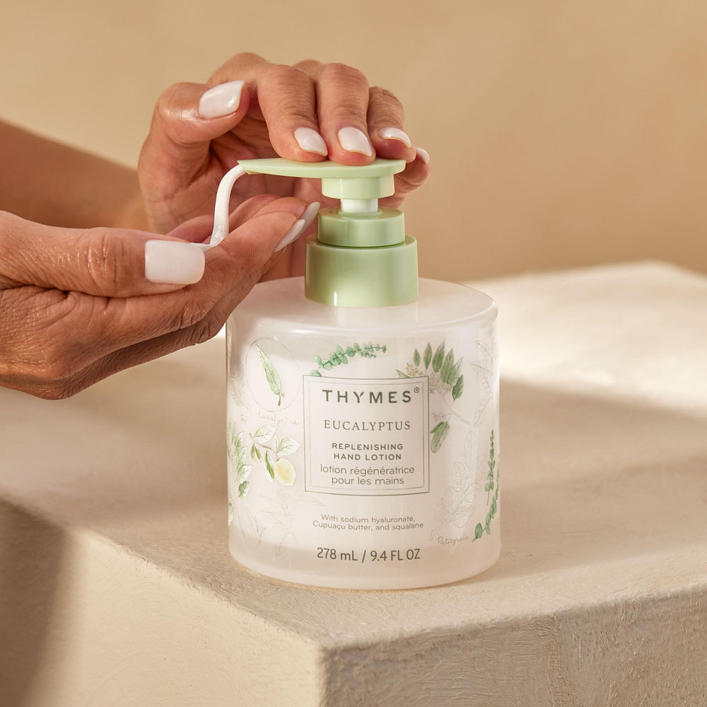 Cupuaçu butter ingredient highlighted in Thymes hand lotion for nourished skin.