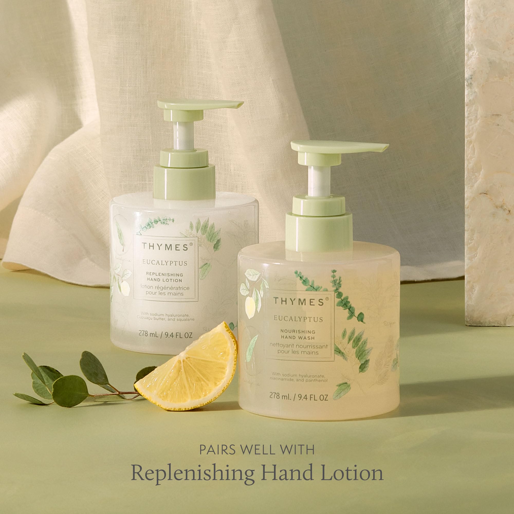 Sodium hyaluronate ingredient close-up in Thymes Nourishing Hand Wash