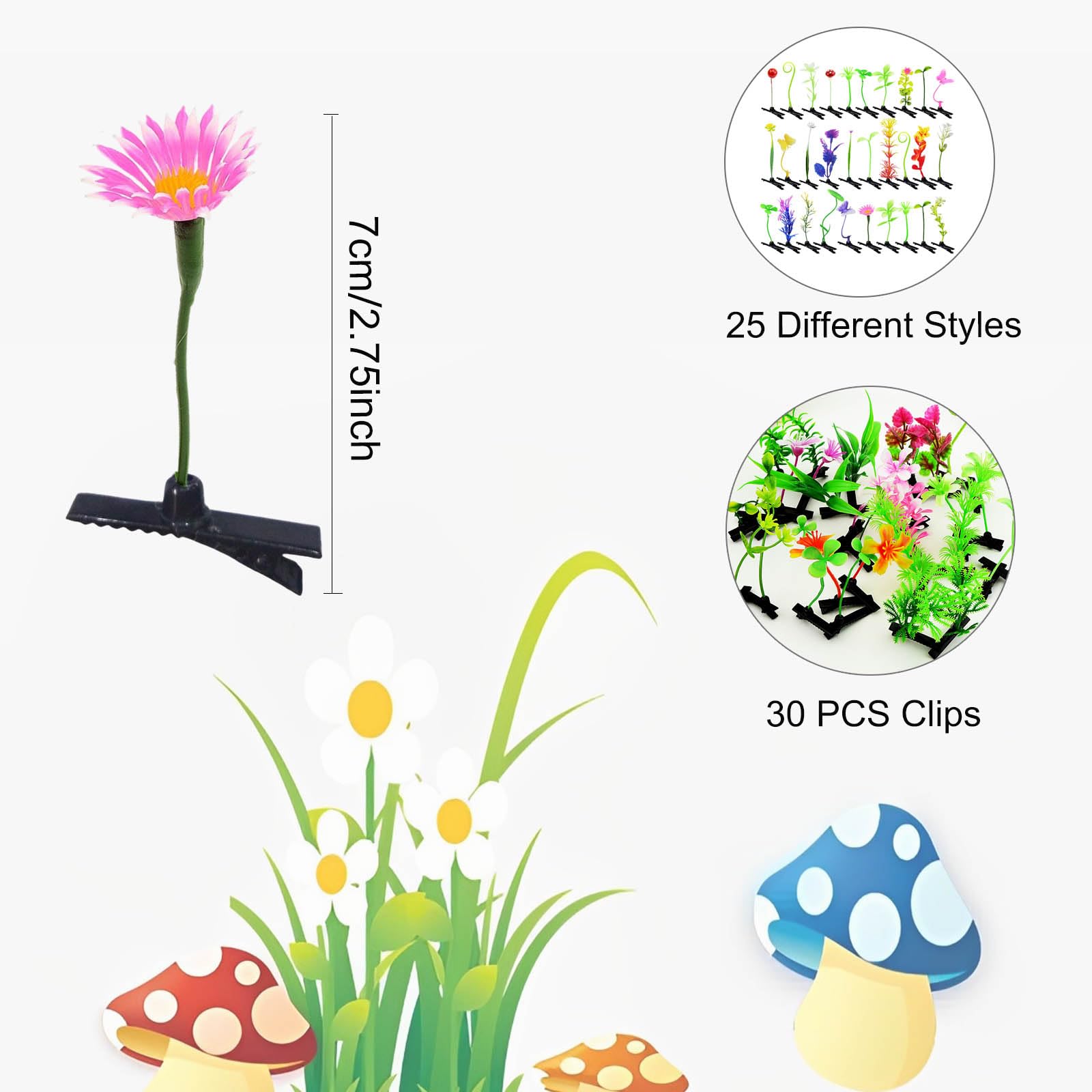 Pinza Tianhoudeger para pelo planta, opción versátil de clips para cabello