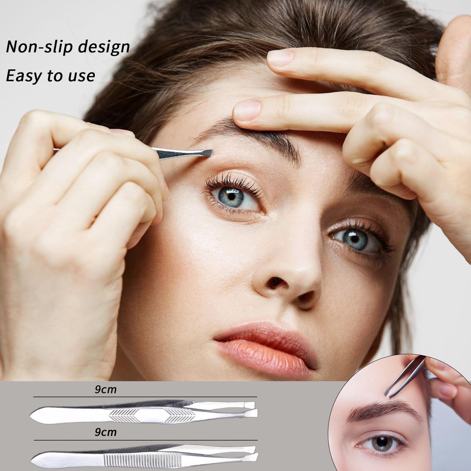 Tiankohelan travel-friendly tweezers kit fits in a compact grooming pouch.