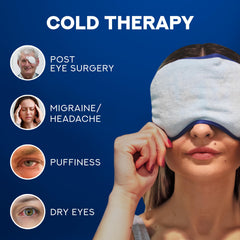 TICLO'S cooling eye mask contours to reduce tired-looking dark circles.