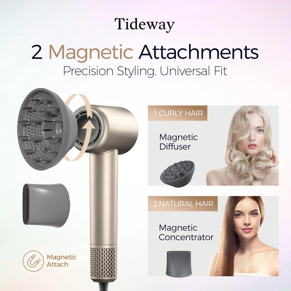 Tideway H11 dries hair quickly with a 1500W motor.