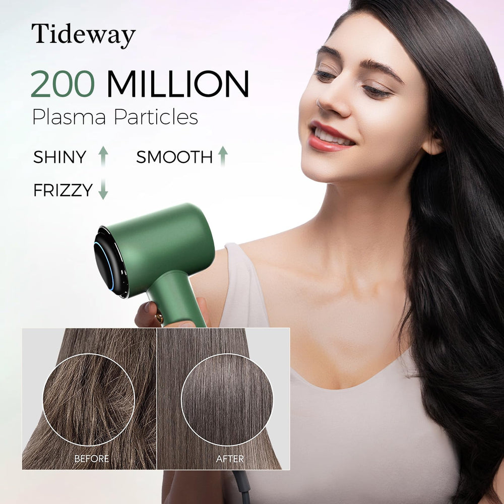 Tideway H11 plasma ion technology helps reduce frizz and boost smoothness.