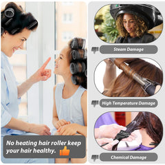 Tidponra hair comb in the set aids smooth sectioning.