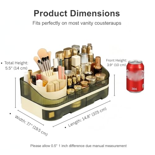Tidyladyo vanity storage essentials keep daily products organized and visible.