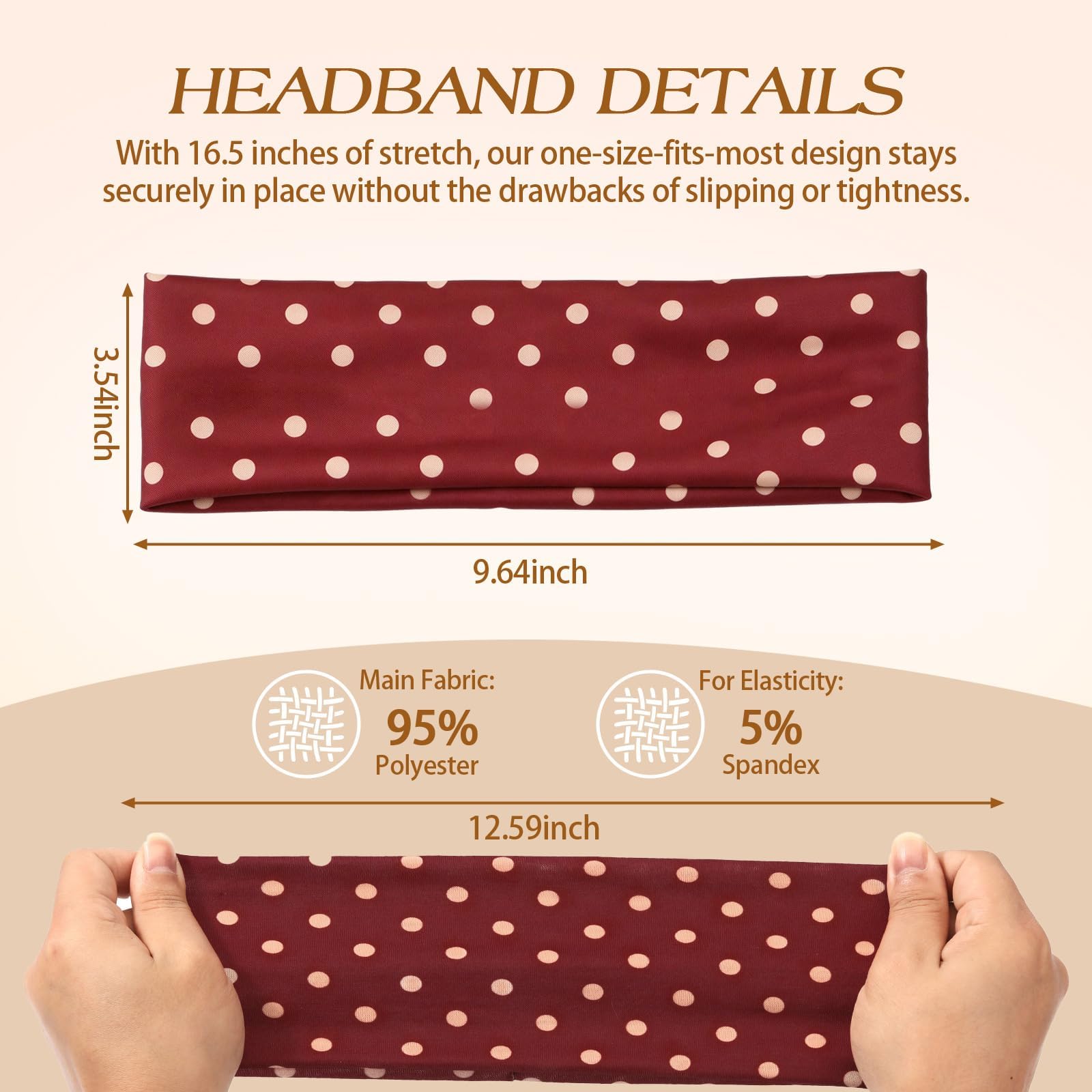 Diadema Tiefebene con múltiples formas de uso para deporte y moda.